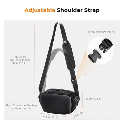 Image of K&F CONCEPT Camera Sling Bag Crossbody Bag Waterproof Camera Shoulder Backpack DSLR /SLR /Mirrorless Camera Case