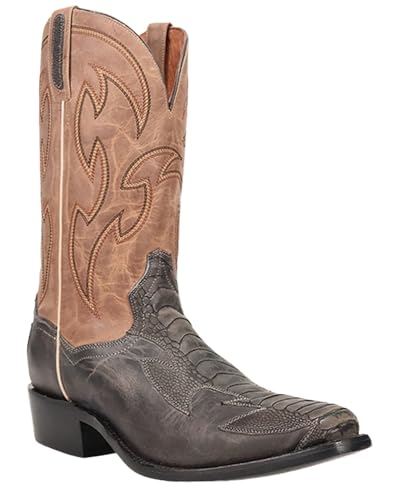 Dan Post Men's Exotic Ostrich Western Boot Square Toe - Dps1111