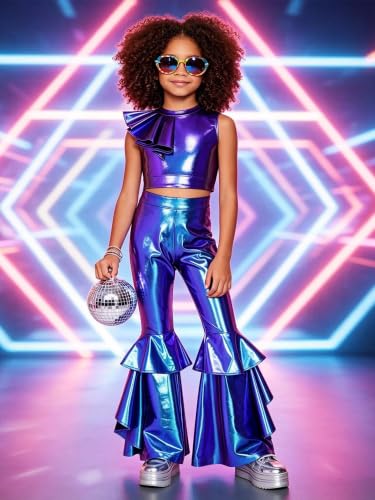 Tenue discotheque retro pour filles parfaite pour fetes anniversaire - 3