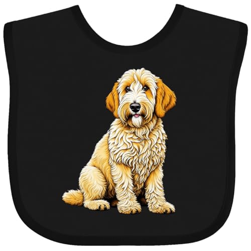 inktastic Goldendoodle Dog Poodle Golden Retriever Baby Bib
