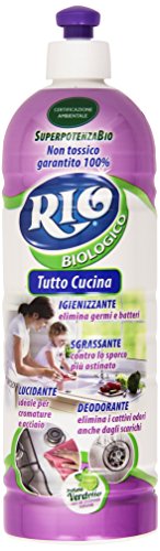 Rio – Todo cocina, Desinfectante, Desengrasante, Abrillantado, ambientador, Perfume verdello – 3 unidades de 750 ml [2250 ml]