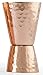 Copper jigger lacquered for the shine and to prevent tarnish. - Double 1oz/2oz copper measuring jigger for cocktail mixing. - Solid hammered copper 22G copper. - Copper shot glass for Moscow mule.