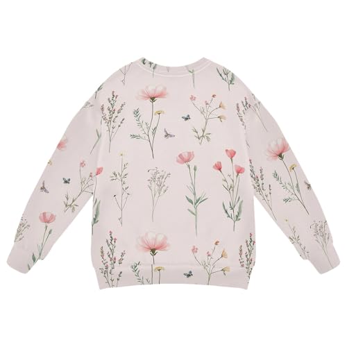 JUNZAN Cartoon Callistephus Blush Little Girls Sweatshirts Hoodies Fleece Hoodie for Boys Party 4T2