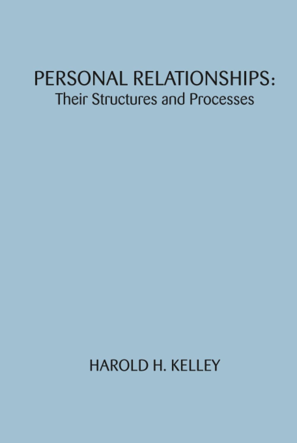 Personal Relationships (Distinguished Lecture Series)