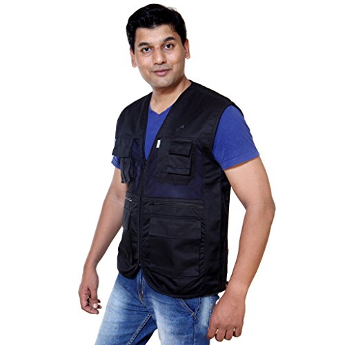 Image of ASHDAN Photographer Durable Vest. Sleeveless Regular Size Outdoor Expedition Jacket. Netted Ventilation