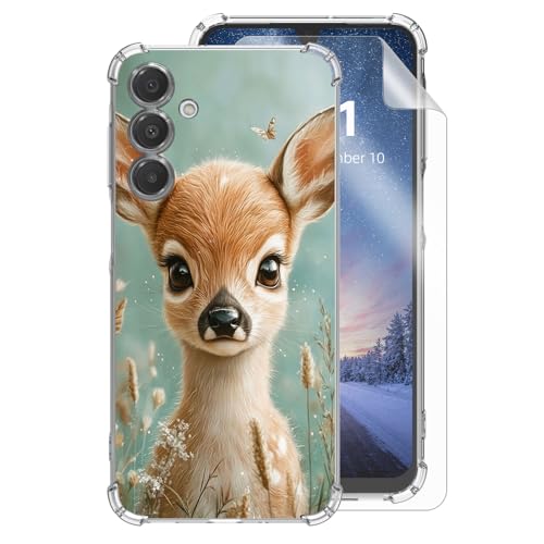 HJCYXJLK Samsung Galaxy A35�p�N���A�t�H���P�[�X�A�y�ʃX���������\�t�gTPU�A�ϏՌ��l���̗����h�~�ی�J�o�[Samsung Galaxy A35�p�A���̒� ���킢��