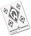 AUFKLEBERKARTE STICKER AUFKLEBER „Raute” 6tlg SV WERDER BREMEN silber