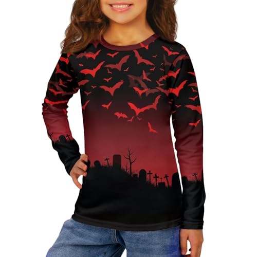 Boys Tee Cool Long Sleeve Casual T-Shirt Sports Basketball Climbing Pullover Lightweight Breathable Cozy Tees