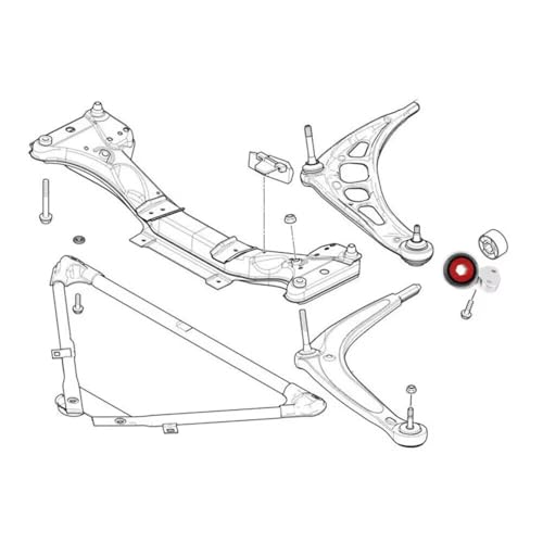 Bujes de brazo delantero para BMW E46 y Z4 que eliminan vibraciones en la dirección 6