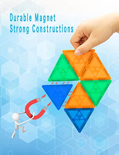 Vanstarry 45 Piece Magnets For Kids,Stem Learning Toys,3D Building Magnetic Blocks Construction,Magnet Toys,Magnetic Building Tiles For Kids, Creativity And Educational Building Toys For Children #TOP5
