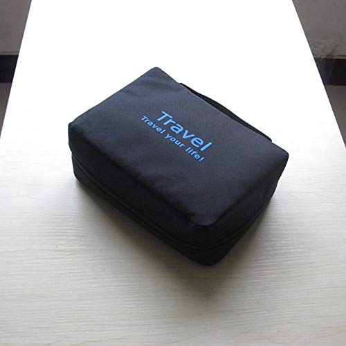 ZumZup Travel Hanging Toiletry Bag Waterproof Make Up Wash Bags Toiletries Organiser with Hook for Men and Women Black