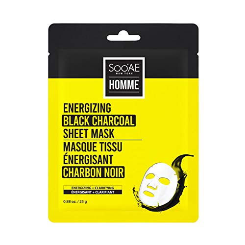 SOOAENew York. Men'S Energizing Black Sheet Mask