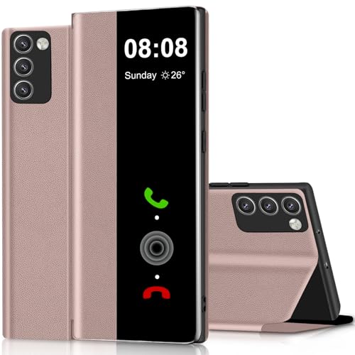 Étui à rabat pour Samsung Galaxy S20 FE antichoc 360 rose en TPU