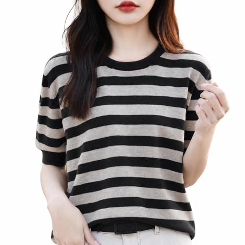 [Vic Gray] �T�}�[�j�b�g ���f�B�[�X ���ꂢ�� �{�[�_�[�� �ܕ��� �j�b�g �g�b�v�X �N���[�l�b�N �v���I�[�o�[ ���� �J�b�g�\�[ ������ �̌^�J�o�[