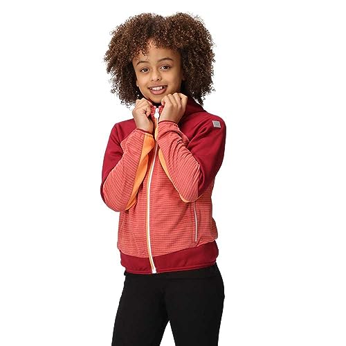 Childrens/Kids Prenton II Hooded Soft Shell Jacket (5-6 Years) (Mineral Red/Rumba Red)