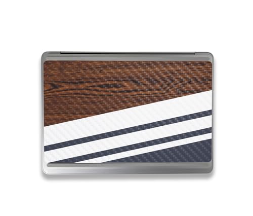 Image of MightySkins Carbon Fiber Skin Compatible with Microsoft Surface Laptop Studio 2 (2023) Full Wrap Kit - Wood Formal | Protective, Durable Textured Carbon Fiber Finish | Easy to Apply | Made in The USA