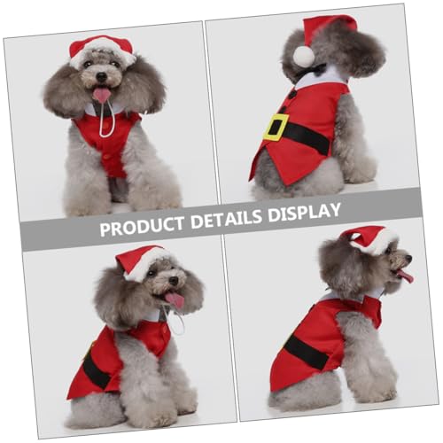 Disfraz de Navidad para perro cómodo y cálido miniatura 6