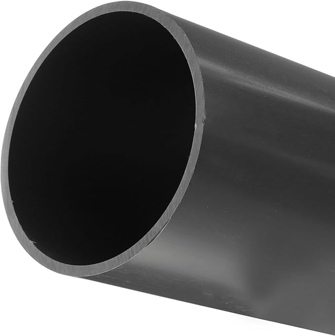 MACHSWON PVC Pipe 101.6mm ID 110mm OD 200mm Length Round Plastic Rigid Tubing High Impact for Drain Pipe Cable Sleeve(Light Grey)
