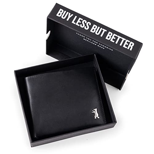 Berliner Bags Premium Leather Men’s Wallet, Billfold With Coin Pocket For Men (With Id Flap, Black) #TOP4