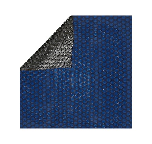 Aqua Coastal - Solar Cover, Rectangle Premium Black and Blue Solar Blanket (12' x 24')