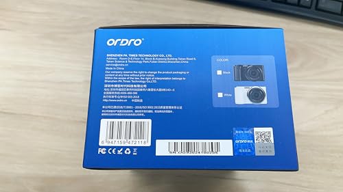 ORDRO NEW G930 Mirrorless Camera Optical Zoom Vlog Camera 5K/30fps,4K/60fps Digital Cameras for Photography and Video (Black) - Image 11