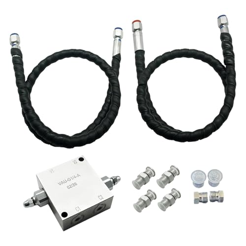 QLoztyse Mini Excavator Cushion Valve Hydraulic System Valve Kit Steel Construction Replacement Part Vehicle Accessories Suitable for Professional Use