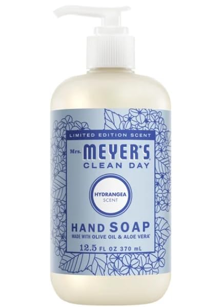 Mrs Meyers Hydrangea Hand Soap 12.5 FZ