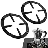 2 supporti universali per moka, sottopentola in ghisa, antiscivolo, per stufe a gas, resis...