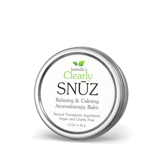 SNŪZ Natural Sleep Aid Aromatherapy Balm | Essential Oil Blend with Chamomile, Copaiba, Lavender for Improved Sleep Quality and Support for Seniors, Adults, Kids | Vegan Product Made in USA