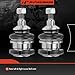 A-Premium 2 x Rear Lower Ball Joint, Compatible with Mercedes-Benz W163 Series ML320 1998-2003, ML430 1999-2001, ML500 2002-2005, ML55 AMG 2000-2003