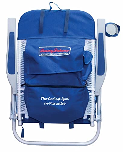 Tommy Bahama 2-Pack 4-Position Mesh Trim With Cooler Folding Backpack Beach Chair #TOP2