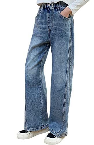 SANGTREE Girls Jeans Casual Elastic Waist Denim Pants, 4-13 Years2