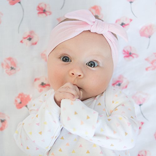 Image of SwaddleDesigns Softest Cotton Baby Pajama Gown with Foldover Mitten Cuffs for Infant Boy and Girl, Newborn, 0-3 Months