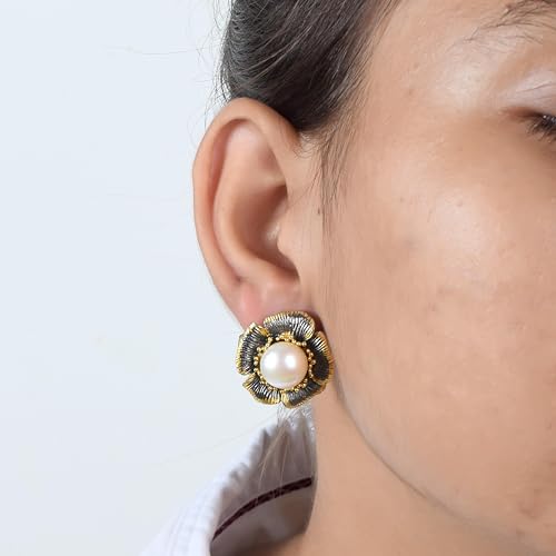 Pendientes plata 925 antialérgicos con perla natural para niñas 5