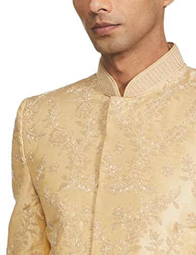 Image of Ethnix by Raymond Men's Polyester Blend Regular Fit Tunic Shirt