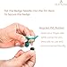 BEADNOVA Rubber Pin Back Butterfly Clutch Backings Pin Cap Replacement for Badges, Lapel Pin (50pcs)