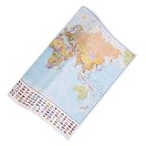 Décoration murale de la pièce - les couleurs sont fraîches et faciles à assortir avec le style d'ameublement de votre maison, une décoration pour votre mur, carte du monde pour mur