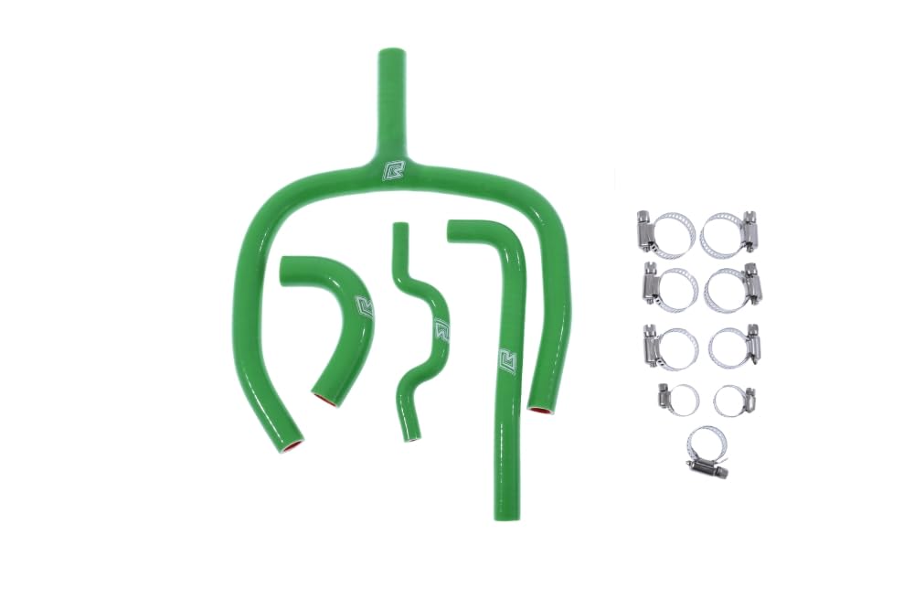 Mangueras de radiador AVDB verdes: mayor flujo y resistencia para Kawasaki KXF 250 4