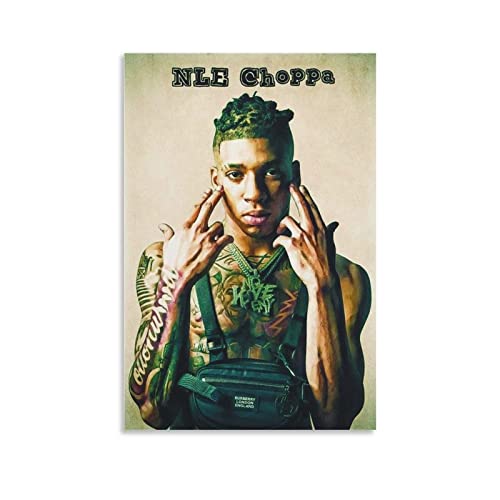 Affiche NLE Choppa poster tableau salon décoration esthétique chambre ado 60x80cm
