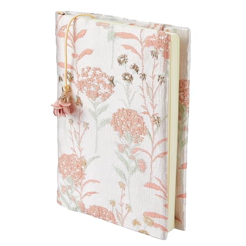 Housse livre A5 tissu brodé anti-cornes pour protéger votre carnet