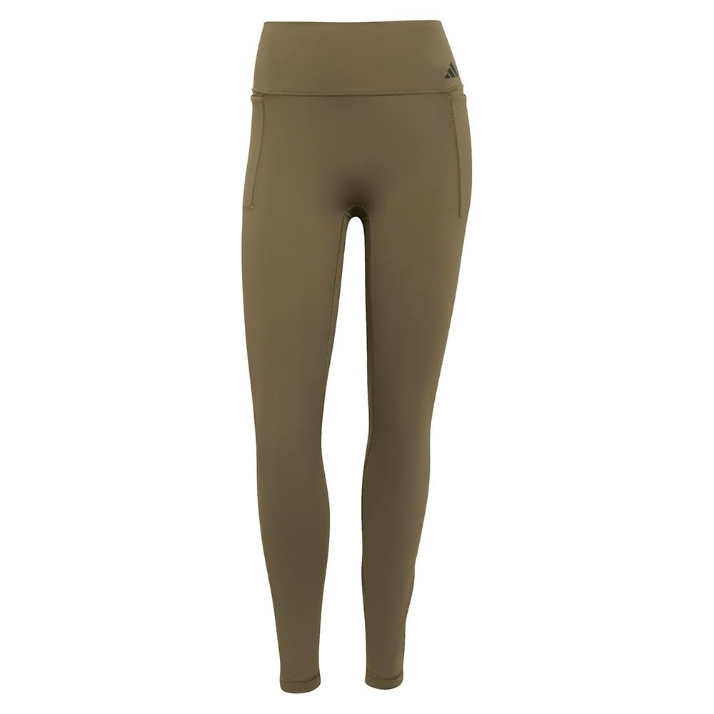 adidas Women's Optime Workout Full Length Leggings, olive strata, M