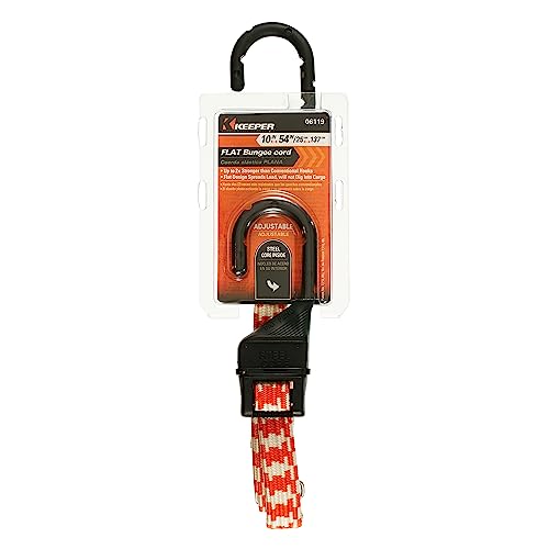 Keeper 06119-6 Adjustable Flat Bungee Cord, Multicolor - Fully Adjustable and Expands from 10” to 54” #1