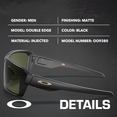 Oakley OO9380 DOUBLE EDGE – Non-Polarized Rectangle - Comfort Sunglasses with Official Eyewear Kit Bundle2
