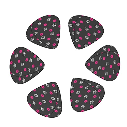 Ensemble de 12 médiators de guitare Crown And Lips pour guitare acoustique, guitare électrique, contrebasse, ukulélé - Les Beatles, Paul McCartney, John Lennon, RIngo Starr, George Harrison Ensemble de 12 médiators de guitare Crown And Lips pour guitare acoustique, guitare électrique, contrebasse, ukulélé – Image 3