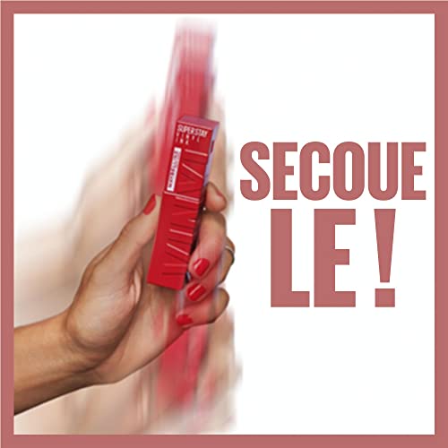 Maybelline New York - Rouge à Lèvres Liquide - Effet Vinyl Brillant - Longue Tenue - SuperStay Vinyl Ink Nude Shock - Teinte : Extra (130)