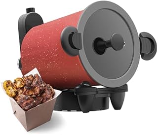 Olla de cocción completamente automática con calefacción giratoria de 360°, antiadherente, multifunción, máquina de freír para cocinar fácilmente en casa y de viaje