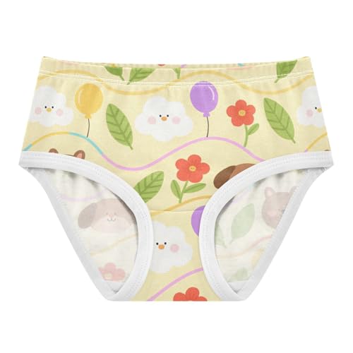 Briefs Moisture-Wicking Panties Briefs Underwear for Toddler Girls in Sizes 2T,3T, 4T, 5T, 6Y and 8Y