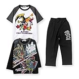 2トップパジャマセット 長袖 半袖 長ズボン パンツ TC天竺 BK ポケモン 110 120 130 140 8100484