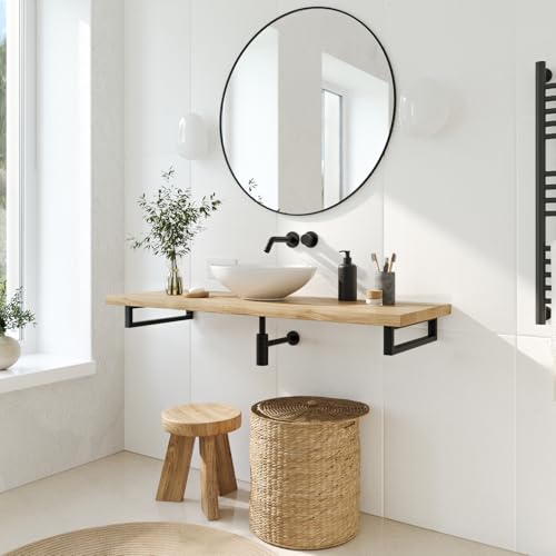 Console pour vasque à poser HEVVA RHEIN avec fixation murale renforcée
