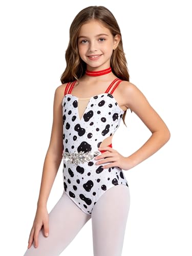 Combinaison dalmate fille, le cadeau de gymnastique et de cosplay